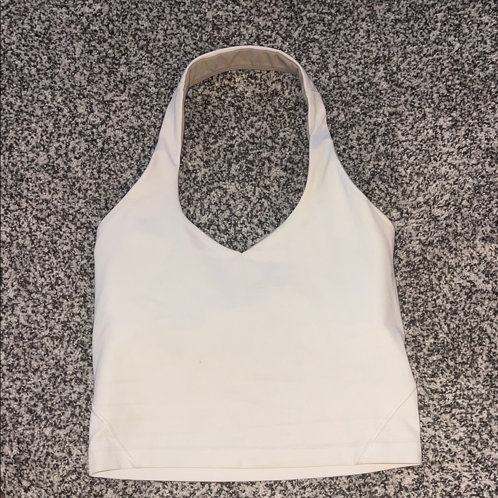 Lululemon white align halter top